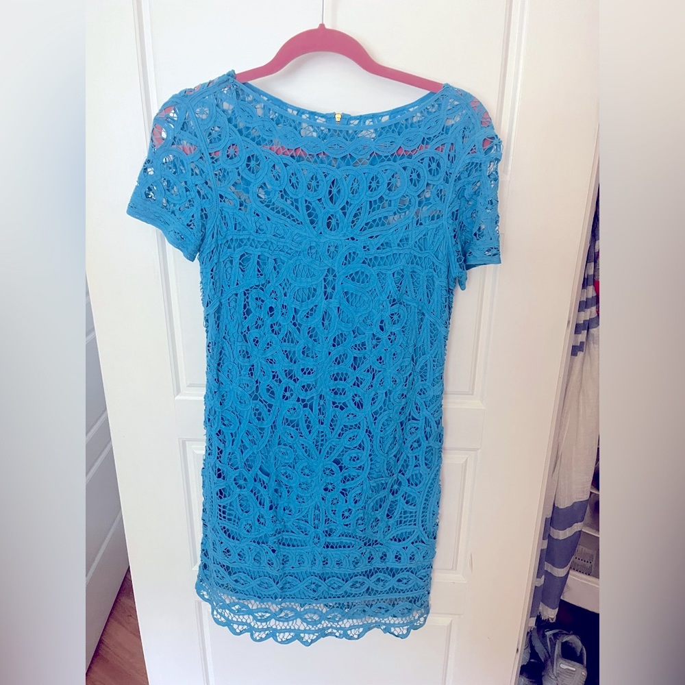 Lilly Pulitzer Blue Lace Dress S